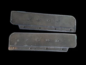 1975-1991 FORD ECONOLINE VAN E150 E250 E350 FRONT DOOR SILL STEP PADS PAIR OE - Picture 1 of 5