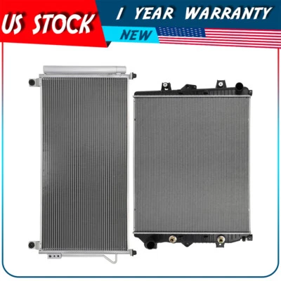 Radiator and AC Condenser Kit For 2015-2016 Chevrolet Silverado 2500 HD Foto 1 de 4