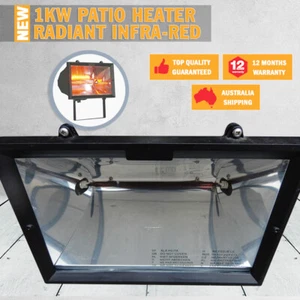 NEW 1kW Patio Heater Radiant Infra-Red Outdoor Wall Mounted Elfresco Heater - Picture 1 of 7