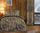 4 pc Twin size Woods Natural Camo comforter and two sheet/pillowcase sets