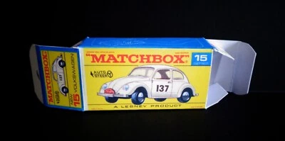 Matchbox Lesney No.15 Volkswagen Beetle 1500 Saloon F type Reproduction Box only