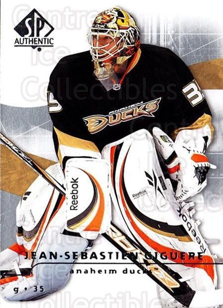 2008-09 Sp Authentic #60 Jean-Sebastien Giguere - Image 1 of 1