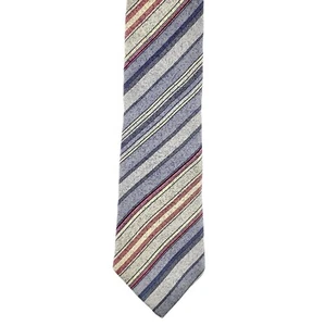 Balenciaga Men's Striped 100% Silk Necktie made In USA - Picture 1 of 3
