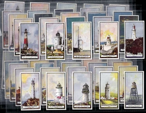 50 Wills Lighthouses Cards Flamborough Head East Riding North Foreland Kent EXC - Picture 1 of 11