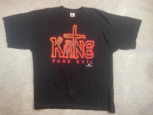 Vintage WWF Kane Mens T-Shirt Black 2X-Large 1998 Pure Evil - Picture 1 of 4