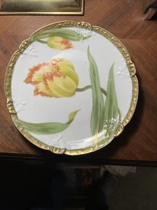 Blakeman & Henderson Limoges Hand Painted Tulip Early 1900’s - Picture 1 of 11