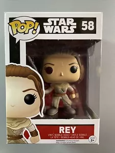 Funko POP! Star Wars The Force Awakens - Rey #58 Vaulted! - Picture 1 of 7