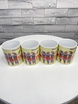 Juego de 4 tazas de té de café Mars Candy Collectors 3 Musketeers 2003 ¡RARO!! Foto 1 de 4