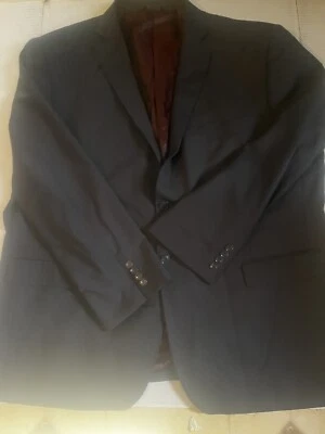 Traje Abrigo Chaqueta Hombre Fellini Uomo Carbón Talla 54 Super 140's Formal Foto 1 de 4