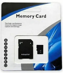 Micro SD Card 8GB 16GB 32GB 64GB 128GB 256GB 512GB SD Memory Card TF Adapter - Picture 1 of 8