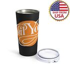 Neil Young 20oz Stainless Steel Black Tumbler Cup Mug