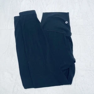 LuLuLemon Leggings Womans Tagged S Small Black Workout Gym Yoga Casual - Picture 1 of 8