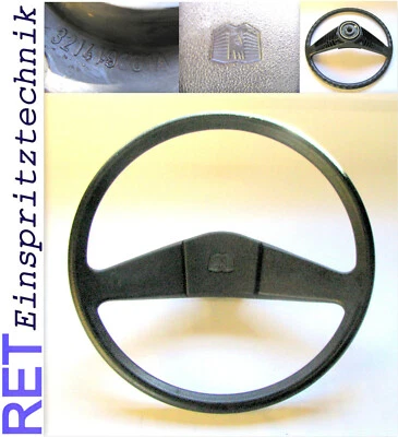 Lenkrad komplett mit Hupenknopf Wolfsburg 321419661A VW Polo 86 86 C original  - Bild 1 von 4