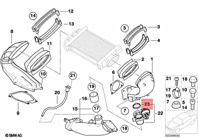Junta Supercharger Genuína Mini Cooper 2002-2008 11617521072 - Imagem 1 de 1