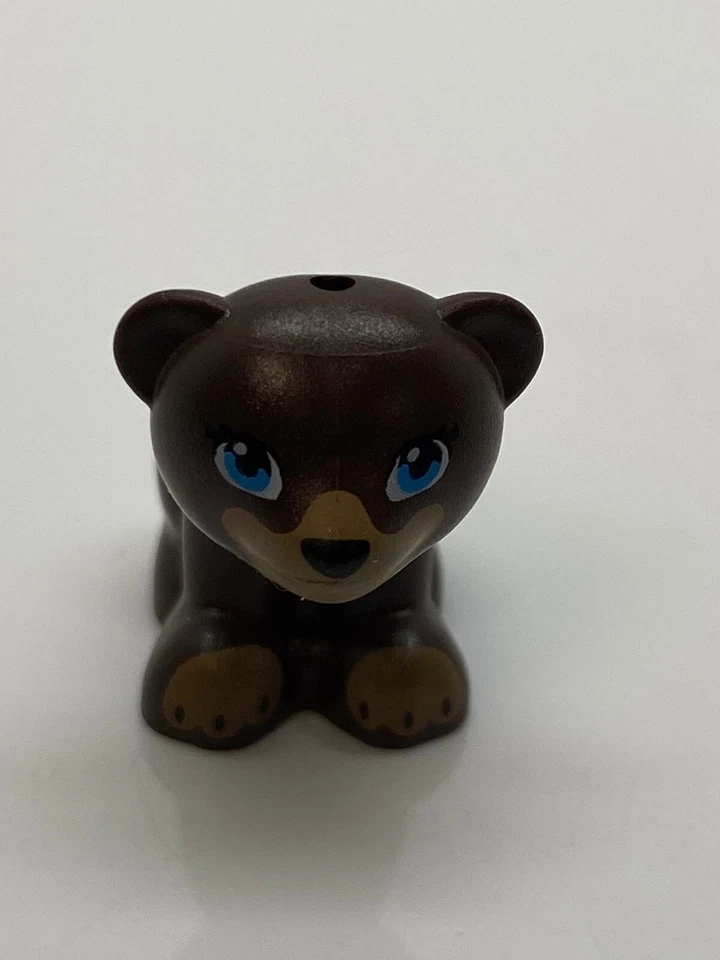 Lego Oso Marrón Oscuro, Amigos/Elfos, Bebé Cachorro, Animal Sentado #6 Foto 1 de 1