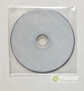 1000 CD DVD CPP Clear Plastic Sleeve with Flap and Stitches on Borders 65 Micron - Picture 1 of 2