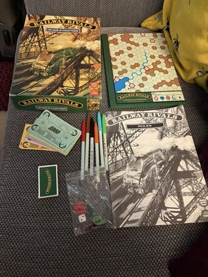 Vintage Railway Rivals Board Game - Games Workshop -Game of Steam Power Complete - Image 1 of 4