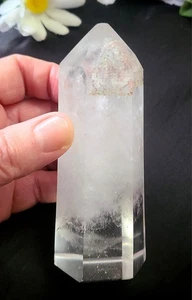 Large 4.4" 253g Lodolite Shamanic Garden Quartz Generator Tower Crystal Point - Picture 1 of 24