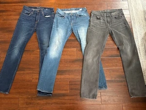 Lot of 3 pairs of Old Navy Slim Straight Jeans Mens size 32X34 - Picture 1 of 10