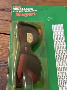 1990 Newport Cigarette sunglasses fluorescent Orange/Black Promo Item NOS - Picture 1 of 1