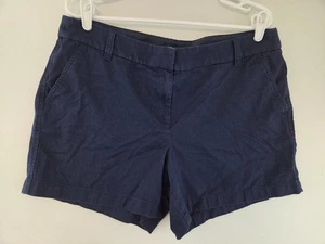 J.Crew 5" klassische Chino Shorts marineblau Damengröße 14 NEU H1453 - Bild 1 von 3