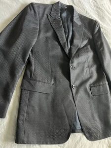 Versace Collection Blazer Sport Coat Suit Jacket Black Wool Blend 2 Button 50 EU - Picture 1 of 19