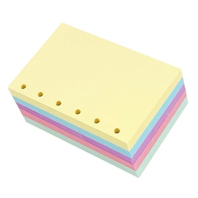  250 Pages Color Paper Refill Mini Binder 6 Ring Dividers with Tabs - Image 1 of 4