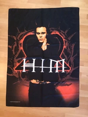 HIM Ville Valo Wall Banner Heartagram Tapestry Vintage 2005 - Image 1 of 4