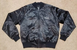 Vintage Bally's Las Vegas Satin Black Jacket Coat 80s 90s Adult Size Small S - Picture 1 of 10