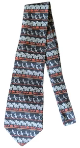 Corbata de colección Hallmark Seasonal Concepts Halloween para hombre gatos murciélagos truco o trato  - Imagen 1 de 4