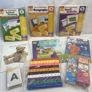 Huge lot Homeschool Books Pre-K thru 3rd grade Students Workbooks - Picture 1 of 10