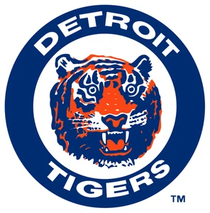 Detroit Tigers Vintage MLB  Logo Poster Print Metal Sign 12x8in Old New O - Picture 1 of 6