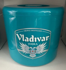 Vintage Wladivar Wodka Werbung grün großer Eiskübel Männerhöhle Hausbar RAR - Bild 1 von 13