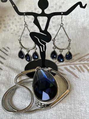 Kenneth Cole Stunning Blue Necklace Earring Set  - Image 1 of 4