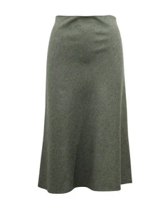 Theory High Rise Midi Skirt In Viscose Women Grey Xxs - Picture 1 of 4