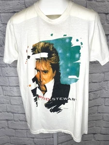 Camiseta Rod Stewart Vintage Vegabond Corazón Puntada Única Camiseta Unisex XL 1991 Rock - Imagen 1 de 7
