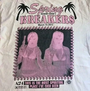 Online Ceramics A24 Spring Breakers Movie Promo Tie-Dye T-Shirt Large - Picture 1 of 11
