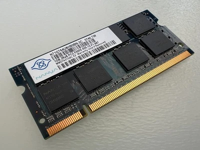 NANYA 1GB 2Rx8 PC2-5300S-555-12 NT1GT64U8HB0BN-C3 SODIMM DDR2 RAM - Image 1 of 4