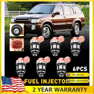 6Pcs/set Genuine Fuel Injectors For 1999-2004 Nissan Frontier Pathfinder Xterra - Foto 1 di 19