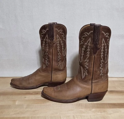 Lucchese Classics Cowboy Boots , Mens 10.5 D , Natural Buck Oil Calf , L1566 74 - Image 1 of 4