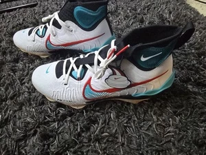 RARO! Scarpe da baseball Nike Alpha Huarache Air NXT in metallo FZ7343-103 taglia 10,5 - Foto 1 di 6