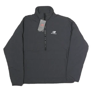 NEW BALANCE Womens Black Quilted Jacket S Polyester Zip Athletic Lightweight - Picture 1 of 6