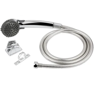 Handheld Showerhead Kit with Stainless Steel Hose and Flow Control Switch - Picture 1 of 9