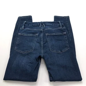 Good American Good Legs Crop 0/25 (Fits 24W 26L) Mid Rise Jeans GLC899T - Picture 1 of 9