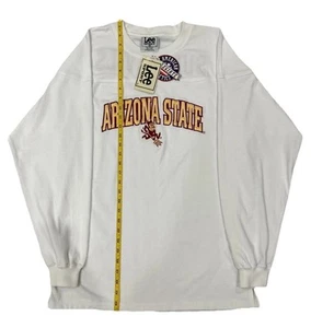 Vintage 90’s RARE Arizona State Sun Devils White Mens Lee Sport M/L Shirt NWT - Picture 1 of 7