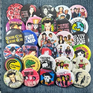 Culture Club 2.25" Pinback Buttons 80s New Wave Pop Retro Music Band 30 Pins Set - Picture 1 of 7