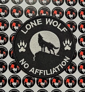 Lone Wolf No Affiliation gestickter Aufnäher RD004 - Bild 1 von 1