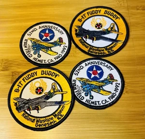 VINTAGE LOT OF (4) NATIONAL WARPLANE MUSEUM PATCHES B-17 “FUDDY DUDDY” - Picture 1 of 3