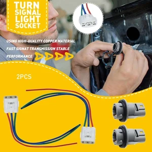 2x Turn Signal Blinker Light Bulb Sockets Connector Harness for Honda Accord Crv - Picture 1 of 15