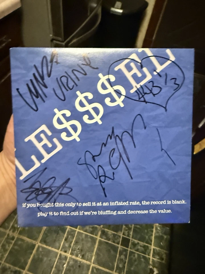 Mindless Self Indulgence 3s'/Lights Out (демо) 7 дюймов винил с подписью группы! - Изображение 1 из 2